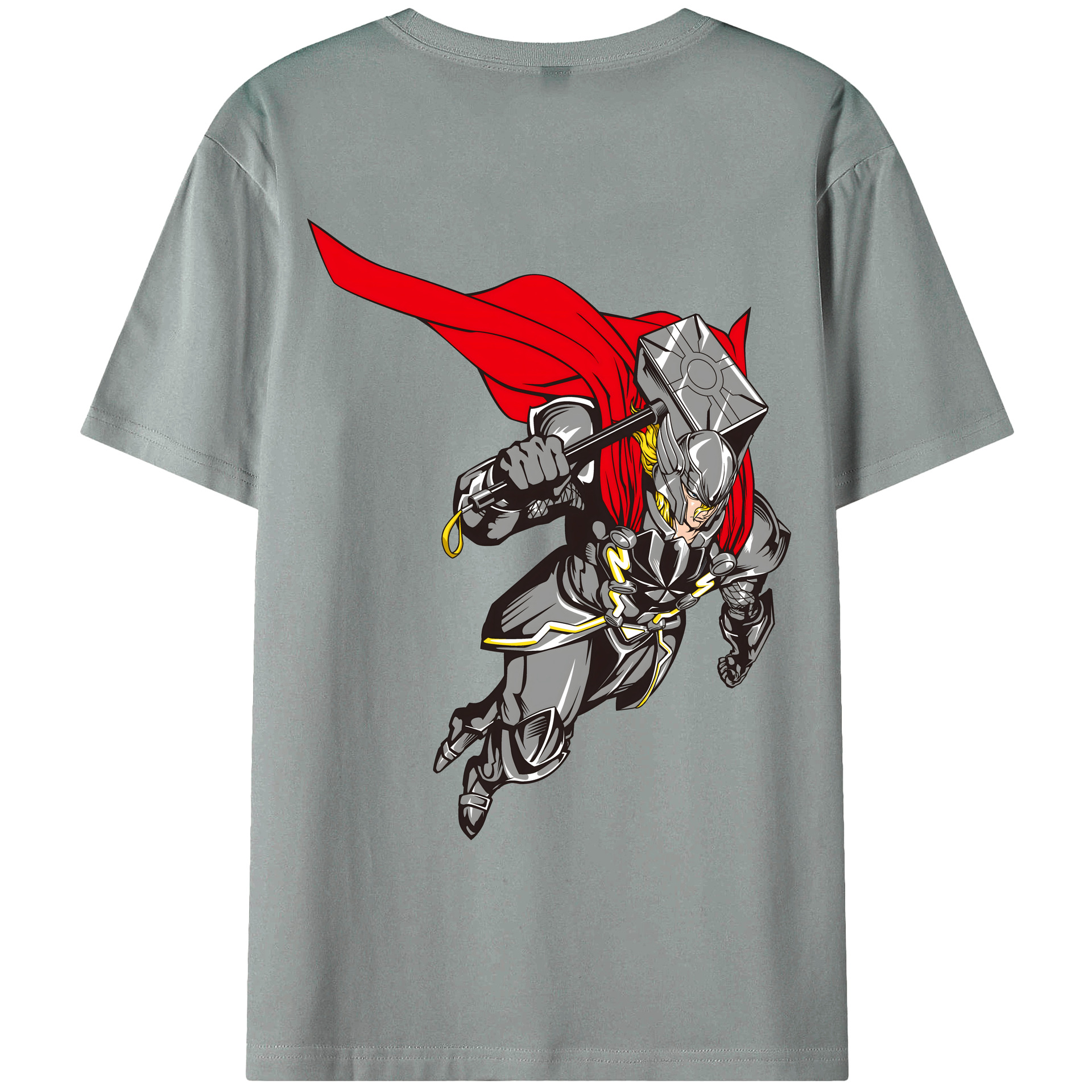 （画像用） アベンジャーズ The Avengers 綿100％ メンズ半袖Tシャツ（バックプリント） 通気性